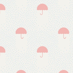 Light Blue Raindrop Fabric Wallpaper and Home Decor Spoonflower